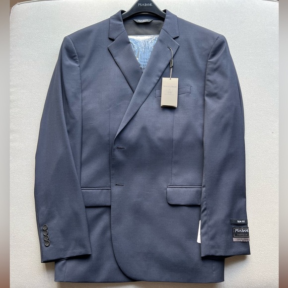 Men’s Navy Blue Jos. A. Bank Traveler Travel Tech Slim Fit Suit Separates Jacket
